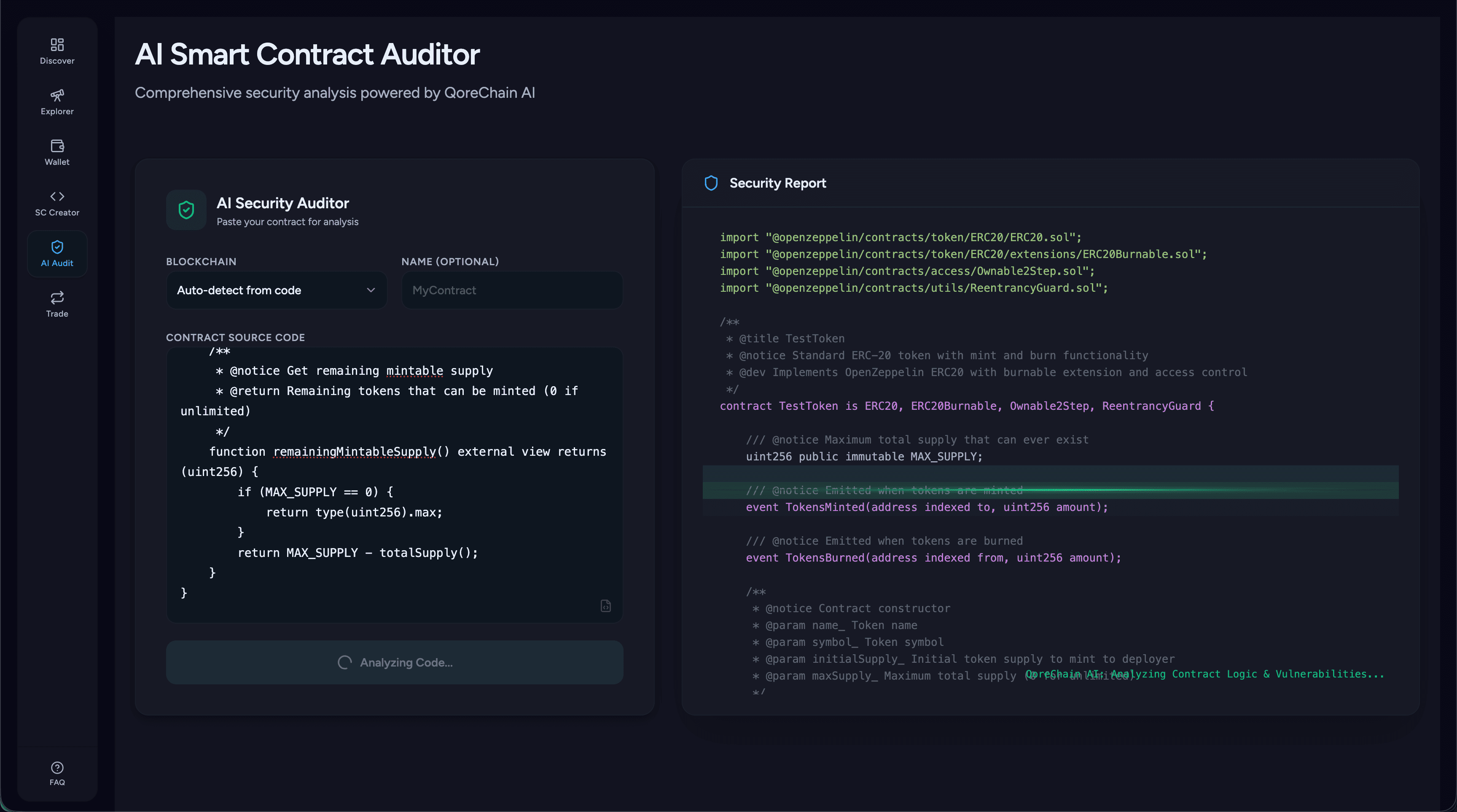 AI Smart Contract Auditor